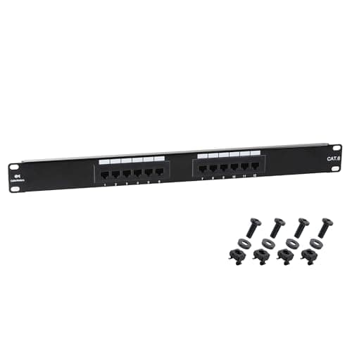 Cable Matters 12-Port Cat6 Patch Panel (1U, Wall Mount or Rackmount)