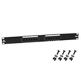 Cable Matters 12-Port Cat6 Patch Panel (1U, Wall Mount or Rackmount)