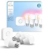 Philips Hue Essential Starter Kit — Bridge + 4 A19 Bulbs