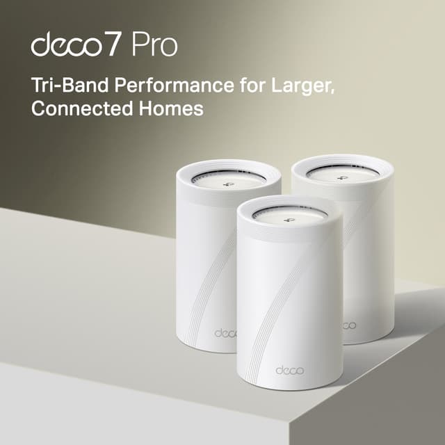 TP-Link Deco BE65 Pro BE11000 Whole Home Mesh Wi-Fi 7 System