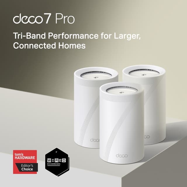 TP-Link Deco BE68 BE14000 Tri-Band Wi-Fi 7 Mesh System