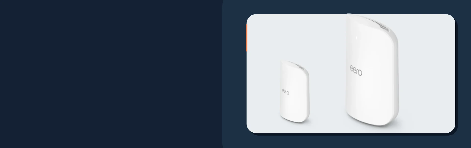 Manufacturer product images of eero Max 7 mesh routers