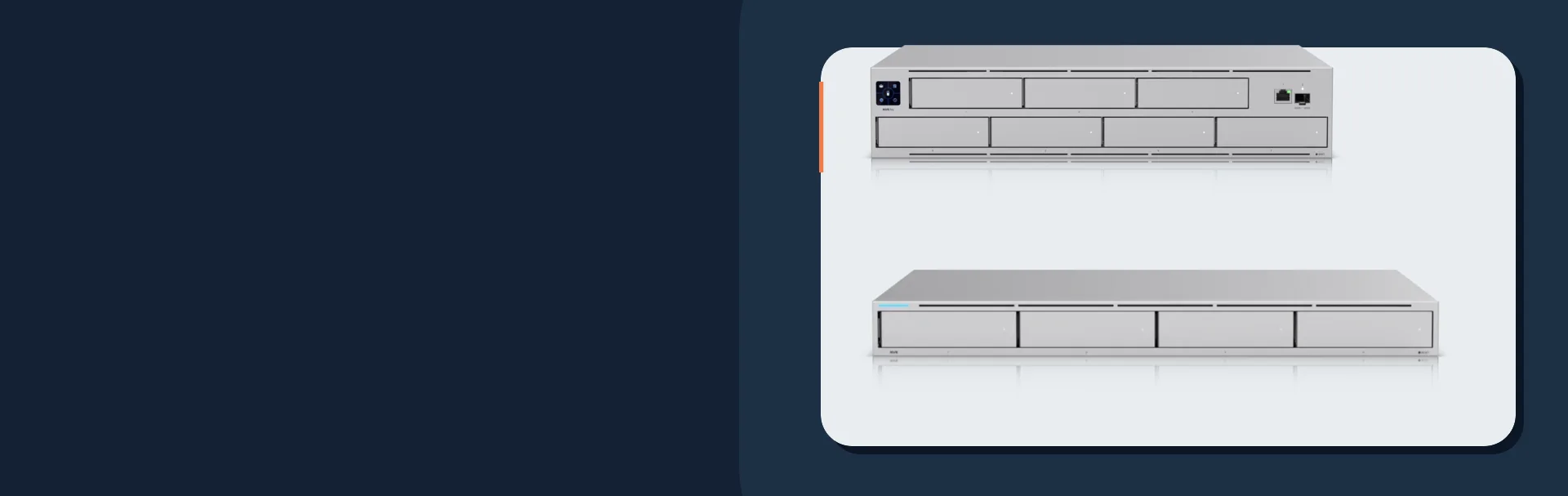Manufacturer product images of UniFi UNVR Pro and UNVR recorders
