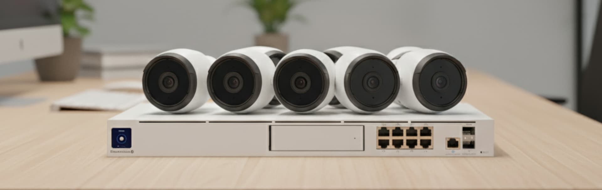 UniFi Protect camera overlooking a driveway at night