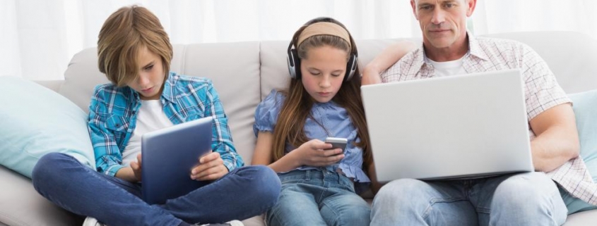 family focus on wireless technology