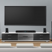 room with home theater system